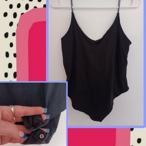 Black Sleeveless Bodysuit